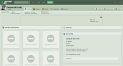 Desktop Screenshot of darque-de-sade.deviantart.com