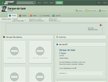Tablet Screenshot of darque-de-sade.deviantart.com