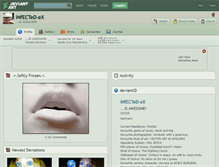 Tablet Screenshot of infected-ex.deviantart.com