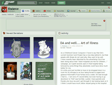 Tablet Screenshot of ebalance.deviantart.com