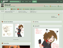 Tablet Screenshot of lilmzwolf.deviantart.com