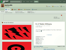 Tablet Screenshot of darklord86.deviantart.com
