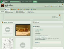 Tablet Screenshot of candy-kitten.deviantart.com