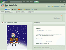 Tablet Screenshot of naruhinainoshika.deviantart.com