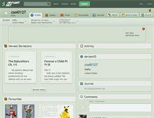 Tablet Screenshot of cool0127.deviantart.com