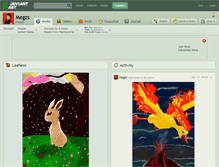 Tablet Screenshot of megzs.deviantart.com