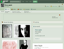 Tablet Screenshot of fiona-apple.deviantart.com