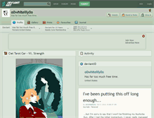 Tablet Screenshot of o0whitelily0o.deviantart.com