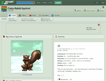 Tablet Screenshot of crazy-rabid-squirrel.deviantart.com