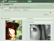 Tablet Screenshot of darkangel123137.deviantart.com