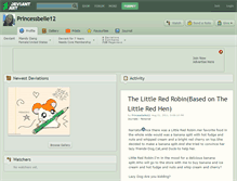 Tablet Screenshot of princessbelle12.deviantart.com