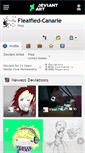 Mobile Screenshot of fleaified-canarie.deviantart.com