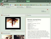 Tablet Screenshot of jazek242.deviantart.com