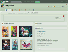Tablet Screenshot of darklyartistic.deviantart.com