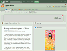 Tablet Screenshot of leopardnight.deviantart.com