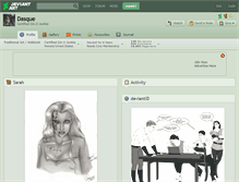 Tablet Screenshot of dasque.deviantart.com