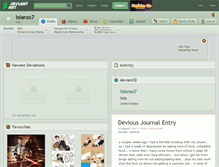 Tablet Screenshot of lolarox7.deviantart.com