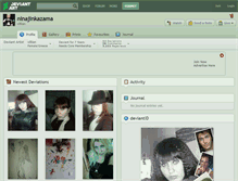 Tablet Screenshot of ninajinkazama.deviantart.com
