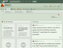 Tablet Screenshot of kisame17.deviantart.com