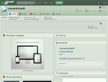 Tablet Screenshot of leonardoalanb.deviantart.com