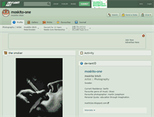 Tablet Screenshot of moskito-one.deviantart.com