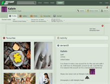Tablet Screenshot of kailein.deviantart.com