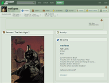 Tablet Screenshot of matlopes.deviantart.com