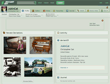 Tablet Screenshot of jukincat.deviantart.com