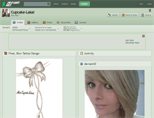 Tablet Screenshot of cupcake-lakai.deviantart.com