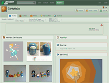 Tablet Screenshot of cahumalu.deviantart.com