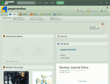 Tablet Screenshot of peppermintfool.deviantart.com