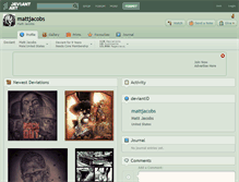 Tablet Screenshot of mattjacobs.deviantart.com