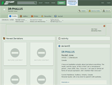 Tablet Screenshot of dr-phallus.deviantart.com