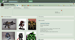 Desktop Screenshot of marshall-tharidus.deviantart.com