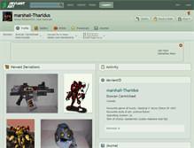 Tablet Screenshot of marshall-tharidus.deviantart.com