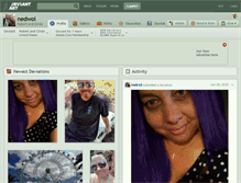 Tablet Screenshot of nedwol.deviantart.com