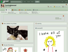 Tablet Screenshot of cunningsamurai.deviantart.com