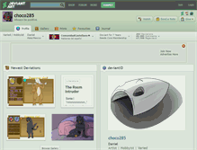 Tablet Screenshot of choco285.deviantart.com