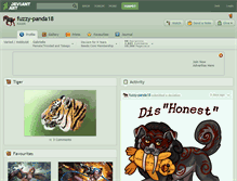 Tablet Screenshot of fuzzy-panda18.deviantart.com