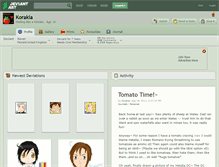 Tablet Screenshot of korakia.deviantart.com