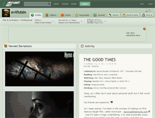 Tablet Screenshot of evilfutsin.deviantart.com