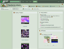 Tablet Screenshot of pokenerds-united.deviantart.com