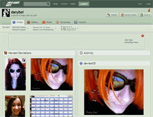 Tablet Screenshot of danybel.deviantart.com