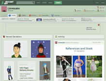 Tablet Screenshot of llovescake.deviantart.com