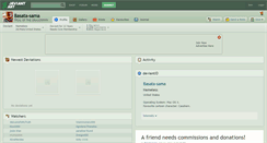 Desktop Screenshot of basata-sama.deviantart.com