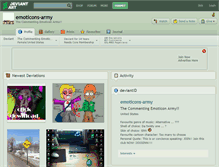 Tablet Screenshot of emoticons-army.deviantart.com