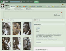 Tablet Screenshot of cheja.deviantart.com