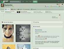 Tablet Screenshot of blackamine.deviantart.com