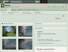 Tablet Screenshot of egomod.deviantart.com
