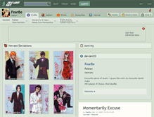 Tablet Screenshot of fearbe.deviantart.com